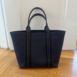 Rothy’s Essential Tote in navy and black